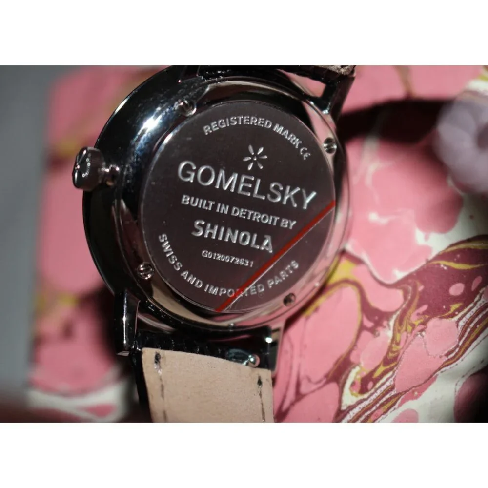 New in Box Shinola Gomelsky Agnes Varis Watch, Menswear Inspired, made in USA